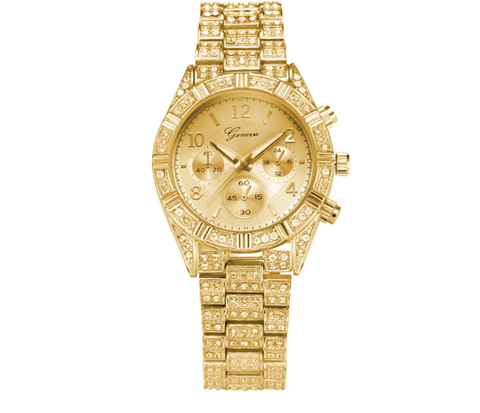 Montre-bracelet Femmes cristal Quartz analogique mode genève luxe Reloj Hombre Sport
