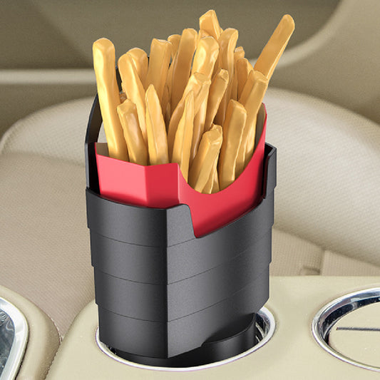 Porte-gobelet à frites noir pour voiture