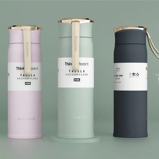 Tasse isolée à la mode flacon sous vide; bouteille d'eau portable Thermos 450ml; tasse thermique de voyage écologique