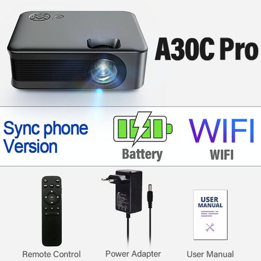 AUN A30 MINI projecteur video led extérieur Portable pour films 4k